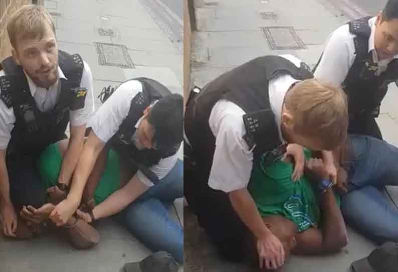 அமெரிக்கா ஜார்ஜ் பிளாயிட் சம்பவம் போல் லண்டனிலும் ஒரு நிகழ்வு போலீஸ் அதிகாரி சஸ்பெண்ட்