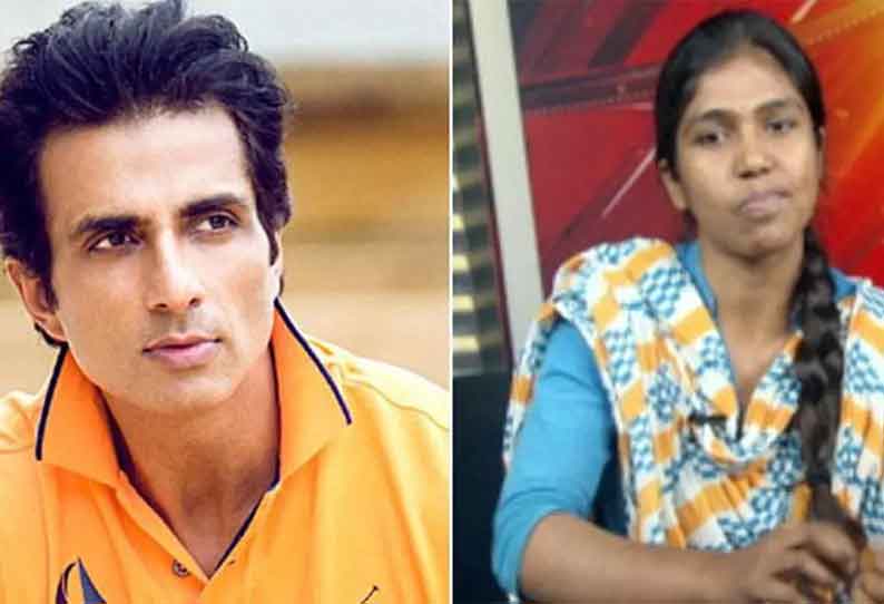 காய்கறி வியாபாரம் செய்து வந்த சாப்ட்வேர் பொறியாளருக்கு வேலை வழங்கிய நடிகர் சோனு சூட்!