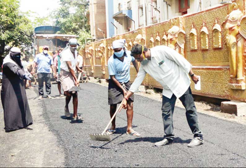 ரூ.2¾ கோடி செலவில் சேதமடைந்த சாலைகள் சீரமைக்கும் பணி தொடக்கம்