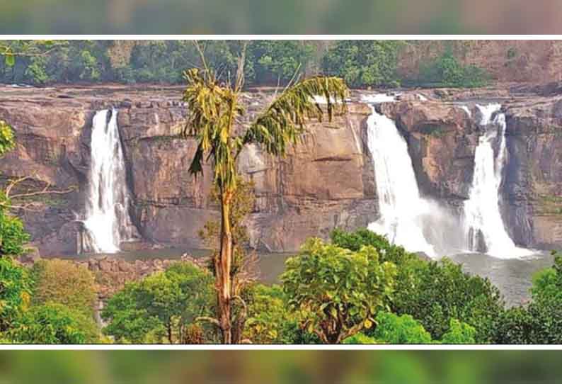 வால்பாறை, கேரள வனப்பகுதியில் கடும் வெப்பம்: அதிரப்பள்ளி நீர்வீழ்ச்சியில் தண்ணீர் வரத்து குறைந்தது