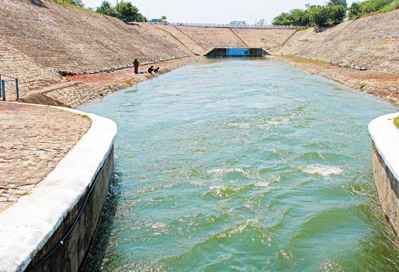 கண்டலேறு அணையில் இருந்து   பூண்டி ஏரிக்கு கூடுதல் தண்ணீர் திறப்பு