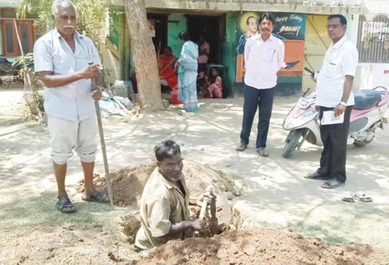 வரி செலுத்தாத வீடுகளில் குடிநீர் இணைப்பு துண்டிப்பு