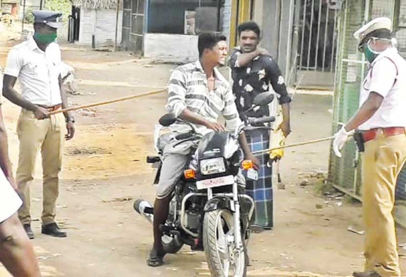 ஊரடங்கு அமல்: நாகை மாவட்டத்தில் வெறிச்சோடிய சாலைகள்