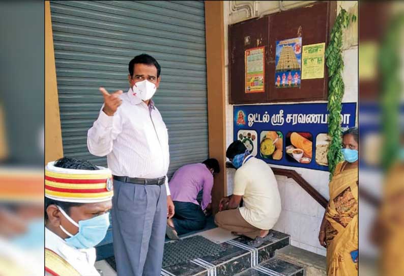 காஞ்சீபுரத்தில் கட்டுப்பாட்டை மீறி செயல்பட்ட ஓட்டலுக்கு ‘சீல்’ - மாவட்ட கலெக்டர் அதிரடி