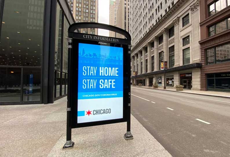 கொரோனா பாதிப்பு அதிகம்; வீட்டிலேயே இருங்கள்:  சிகாகோ நகர மேயர் உத்தரவு