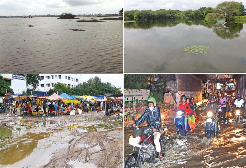 கோவையில் தொடர் மழை சாலையில் தண்ணீர் தேங்கியதால் வாகன ஓட்டிகள் அவதி