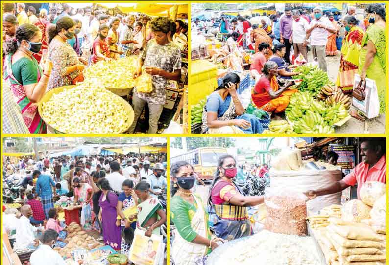 ஆயுத பூஜையையொட்டி விற்பனை களை கட்டியது திருச்சியில் பூக்களின் விலை 3 மடங்கு உயர்வு