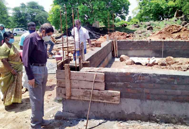 எருமப்பட்டி, மோகனூர் ஒன்றிய பகுதிகளில், திட்டப்பணிகளை கலெக்டர் மெகராஜ் ஆய்வு