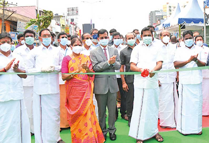 வண்டலூர், பல்லாவரத்தில் கட்டப்பட்ட மேம்பாலங்களை எடப்பாடி பழனிசாமி திறந்து வைத்தார்