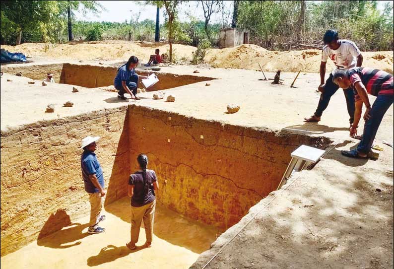 ஆதிச்சநல்லூரில் பழங்கால மக்களின் வாழ்விடங்களை கண்டறியும் பணி மும்முரம்