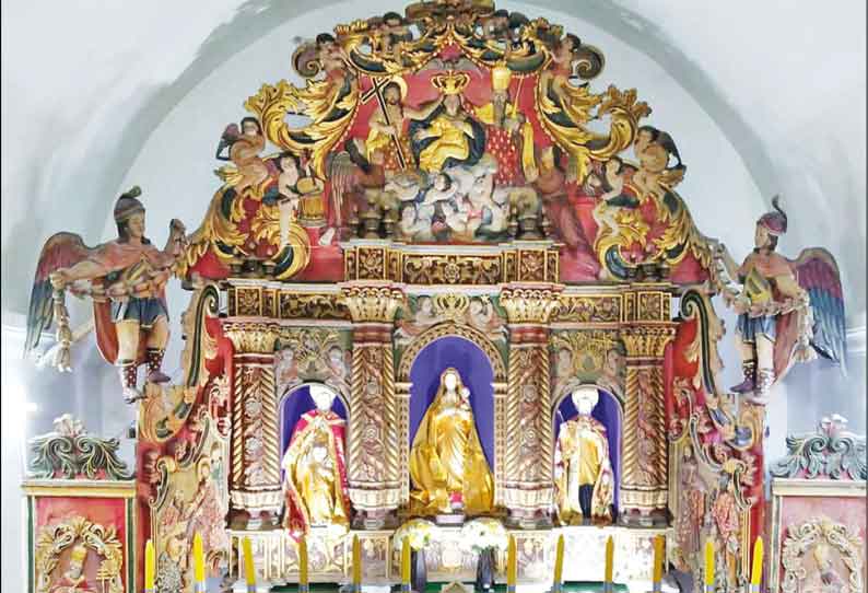 கன்னியாகுமரியில் தூய அலங்கார உபகார மாதா திருத்தலத்தில் 5 பவுன் நகை கொள்ளை