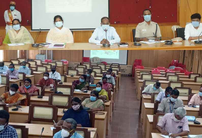 கொரோனா நோய் தடுப்பு நடவடிக்கையில் அர்ப்பணிப்பு உணர்வுடன் பணியாற்ற வேண்டும் அனைத்துத்துறை அலுவலர்களுக்கு கலெக்டர் அண்ணாதுரை உத்தரவு