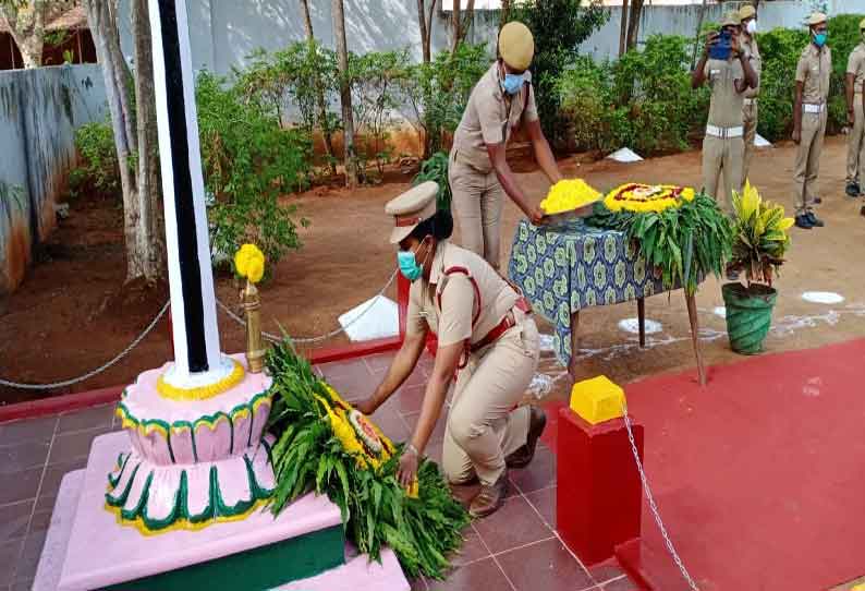 தீயணைப்பு துறையில் பணியின் போது உயிர் நீத்தோருக்கு அஞ்சலி