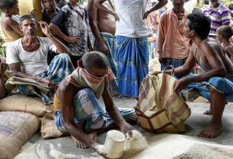 நாடு முழுவதும் 80 கோடி பேருக்கு 5கிலோ இலவச உணவு தானியங்கள் - மத்திய அரசு