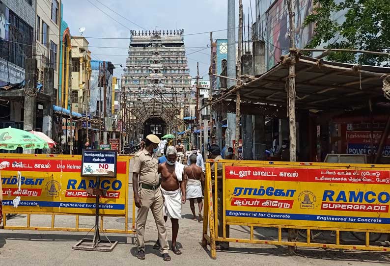 கொரோனா புதிய கட்டுப்பாடுகள் அமலுக்கு வந்தது: 1,800 கோவில்களில் பக்தர்களுக்கு அனுமதி மறுப்பு