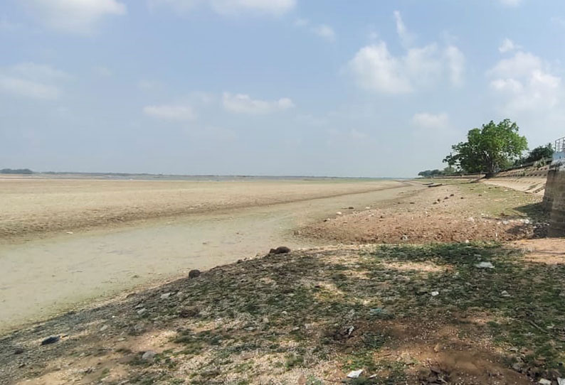 3 ஆண்டுகளுக்கு பிறகு தண்ணீர் இன்றி வறண்ட வீராணம் ஏரி