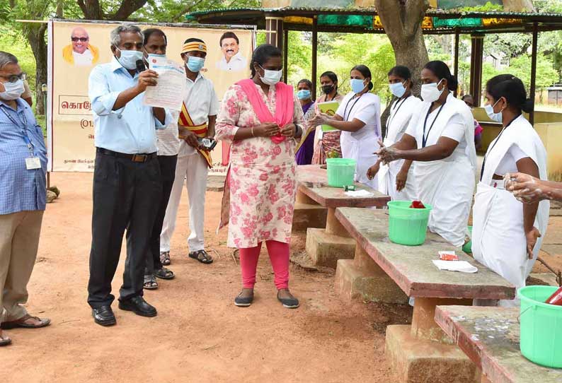 கொரோனா தொற்றை தடுக்க 18 வயதிற்கு மேற்பட்டவர்கள் தடுப்பூசி போட்டு கொள்ள வேண்டும் கலெக்டர் திவ்யதர்சினி அறிவுறுத்தல்