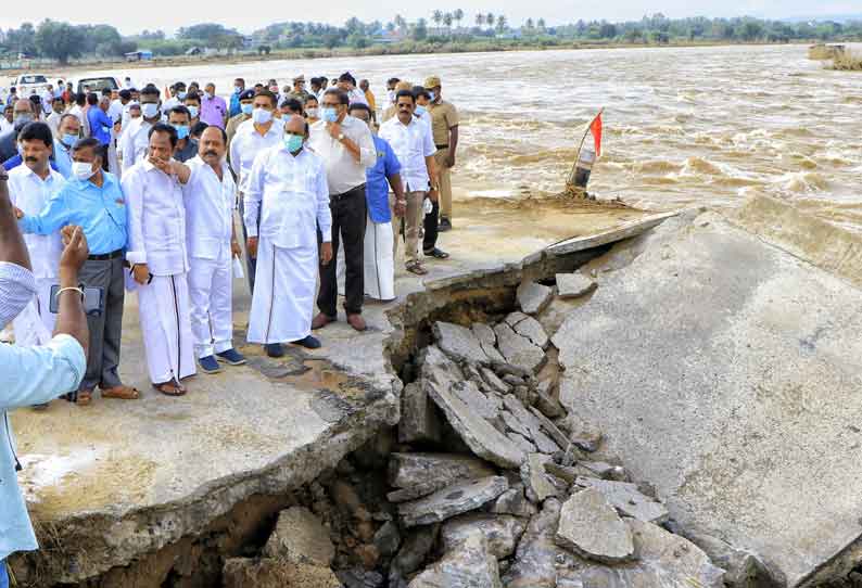 விரிஞ்சிபுரம் பாலாற்றில் ரூ.30 கோடியில் உயர்மட்ட மேம்பாலம். அமைச்சர் எ.வ.வேலு தகவல்