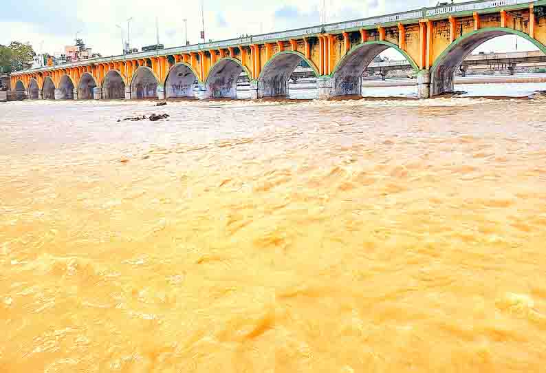 வைகை ஆற்றில் ெபருக்கெடுத்த வெள்ளம்