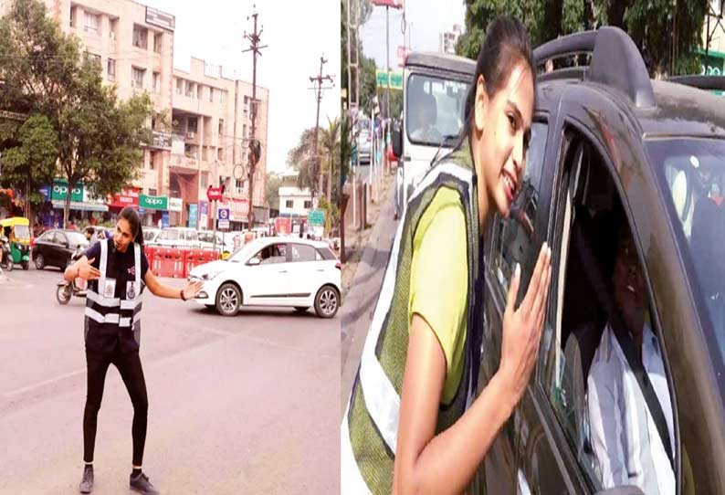 கல்லூரி மாணவியின் கலக்கல் சேவை