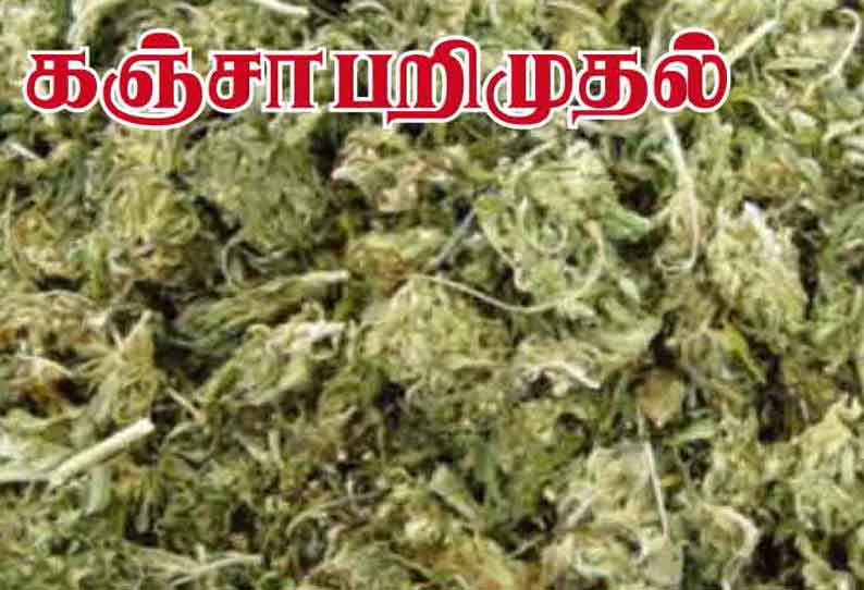 கூரியர் மூலம் கடத்திய 22 கிலோ கஞ்சா சிக்கியது