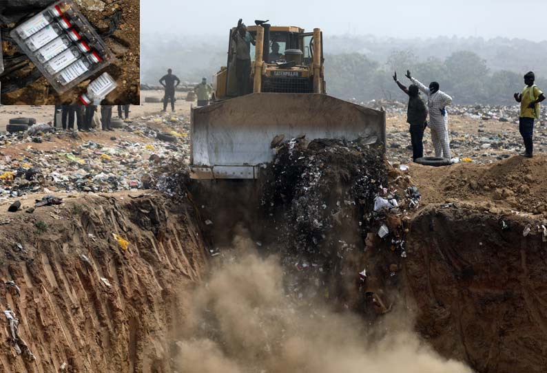 10 லட்சம் கொரோனா தடுப்பூசிகள் மண்ணில் புதைத்து அழிப்பு...!