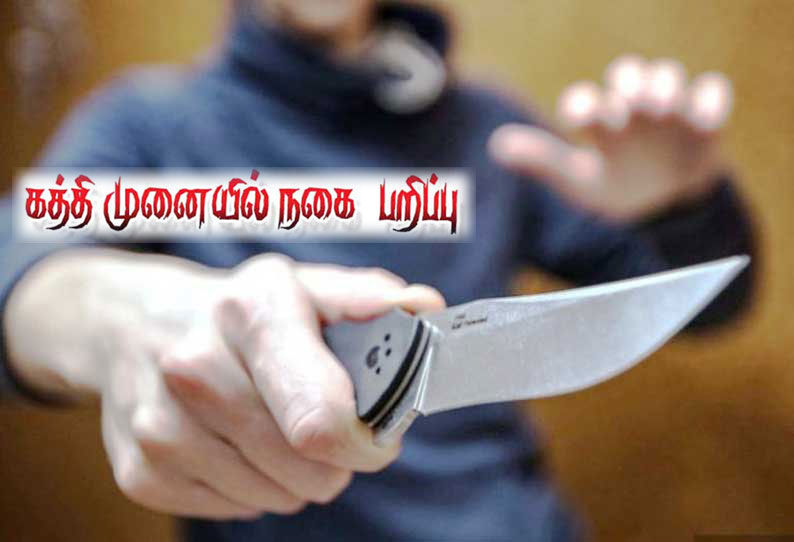 காஞ்சீபுரத்தில் வீட்டுக்குள் புகுந்து கத்தி முனையில் 30 பவுன் நகை பறிப்பு