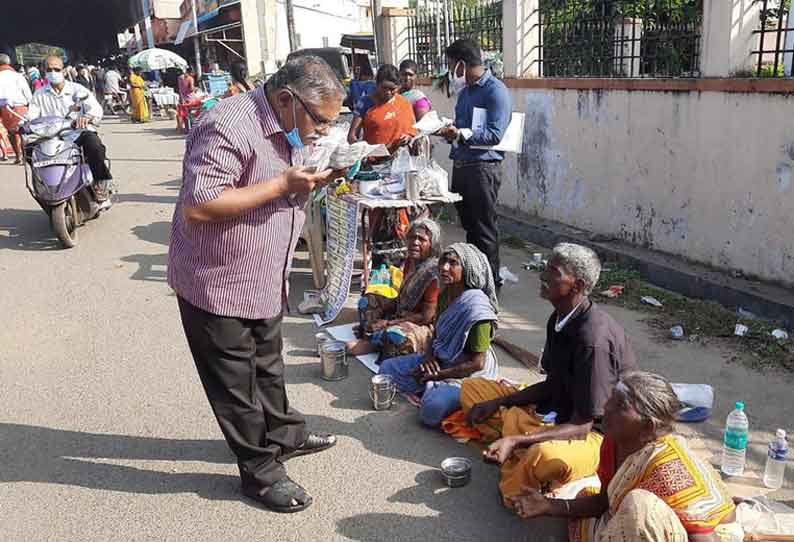 திருநள்ளாறில் பக்தர்களுக்கு வழங்கப்படும் உணவை  மறுசுழற்சி செய்தால் கடும் நடவடிக்கை உணவு பாதுகாப்புத்துறை அதிகாரி எச்சரிக்கை