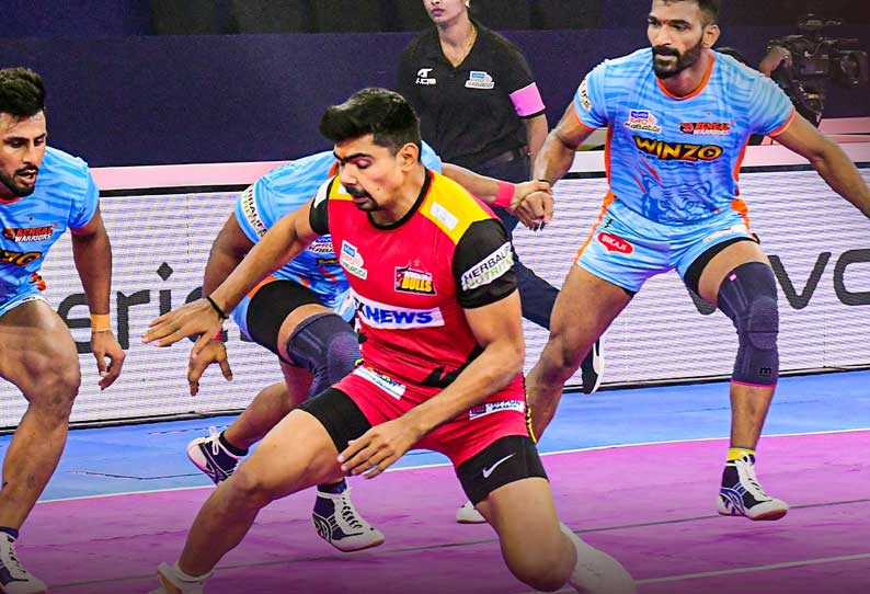 Pro Kabaddi Bangalore team wins 'thrill'! Pro Kabaddi Bangalore