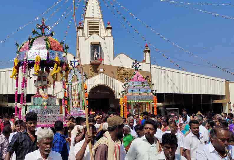 காளையார்கோவில் அருகே, புனித செபஸ்தியார் ஆலய திருவிழா