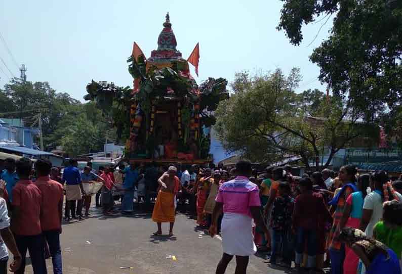 பாப்பாக்குடி  சிவகாமி அம்பாள் கோவில் தேரோட்டம்