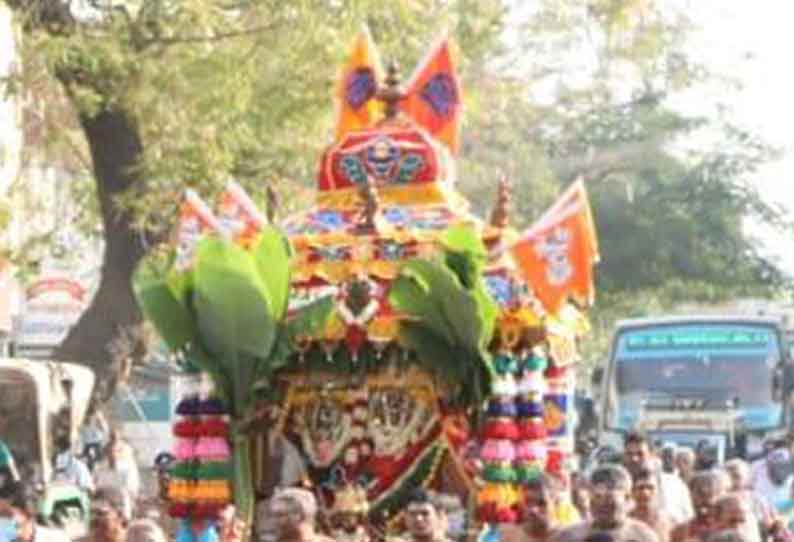 மீனாட்சி சுந்தரேஸ்வரர் கோவில் தேரோட்டம்