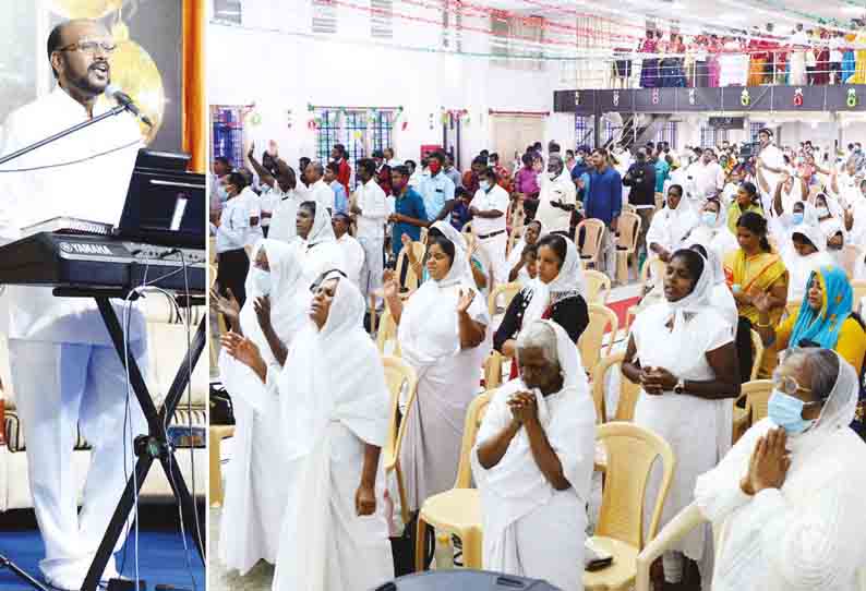 புத்தாண்டையொட்டி தேவாலயங்களில் நள்ளிரவில் சிறப்பு பிரார்த்தனை - மாவட்டத்தில் 1,200 போலீசார் பாதுகாப்பு பணி