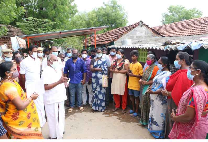 மெல்மொணவூர் இலங்கை அகதிகள் முகாமில் அமைச்சர் செஞ்சி மஸ்தான் ஆய்வு