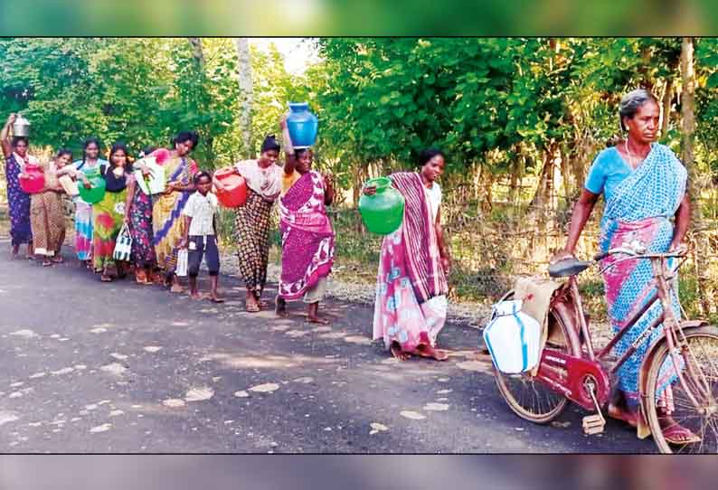 கோட்டூர் அருகே வீராக்கி கிராமத்திற்கு கொள்ளிடம் கூட்டுக்குடிநீர் திட்டம் மூலம் குடிநீர் வழங்க வேண்டும்