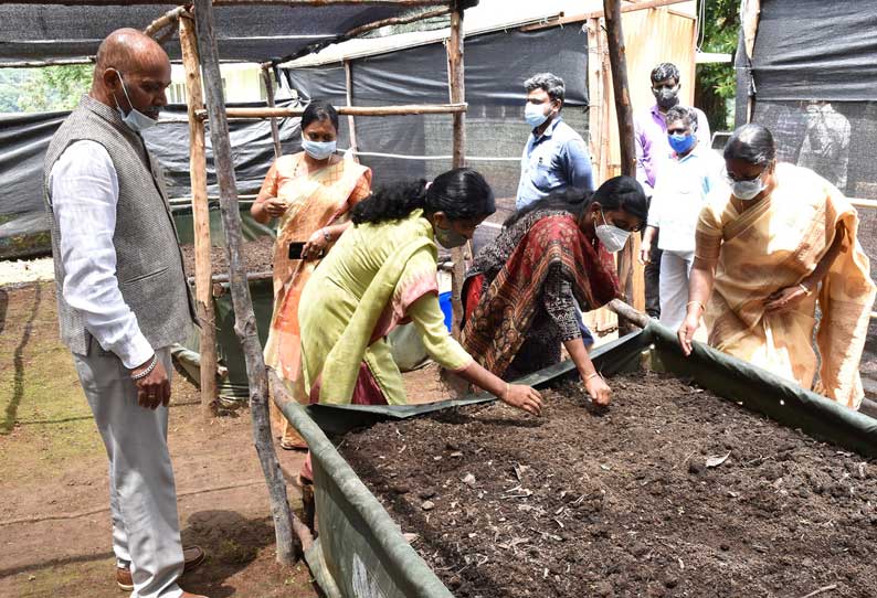 காட்டேரி தோட்டக்கலை பண்ணையில் ஆண்டுக்கு 1000 கிலோ உயிரி உரங்கள் உற்பத்தி