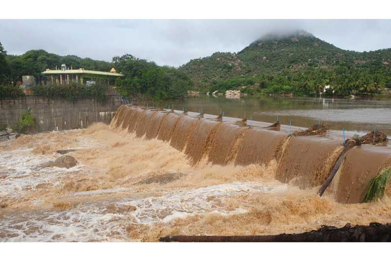 வாணியம்பாடி பாலாற்றில் வெள்ளப்பெருக்கு