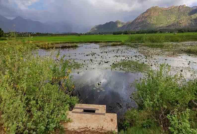 கண்மாயில் இருந்து வீணாகும் நீர்