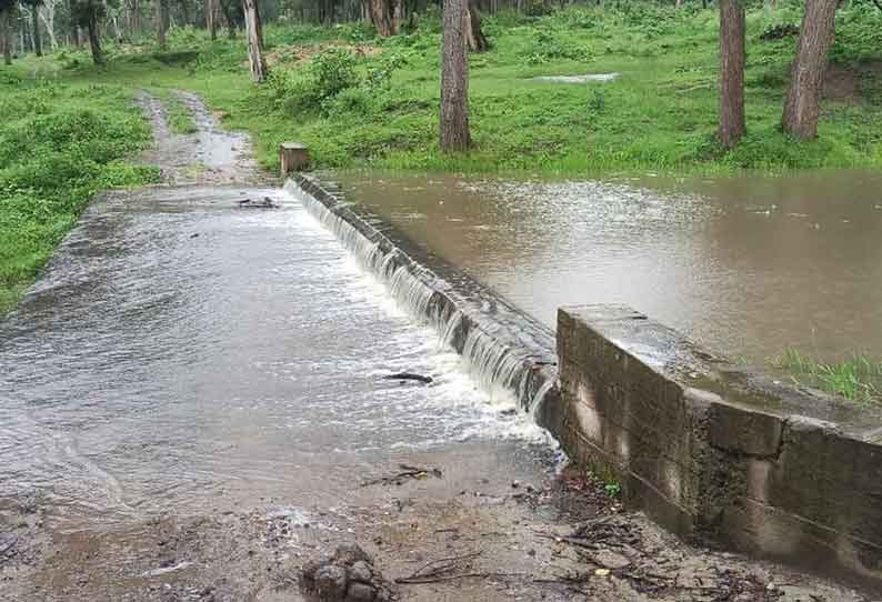 தொடர் மழை காரணமாக முதுமலையில் தடுப்பணைகள் குளங்கள் நிரம்பின