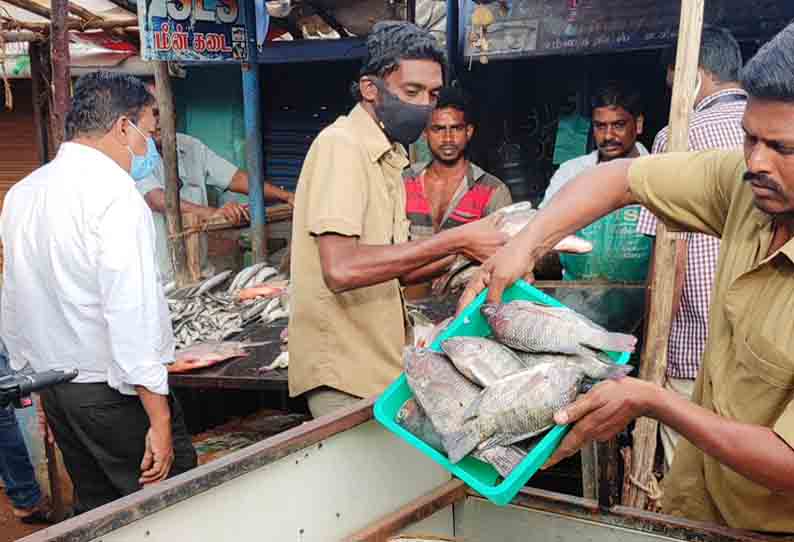 200 கிலோ கெட்டுப்போன மீன்கள் பறிமுதல்