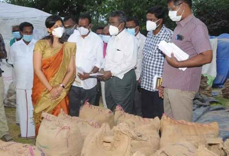 நெல் மூட்டைகள் தேங்காமல் நடவடிக்கை எடுக்க வேண்டும்