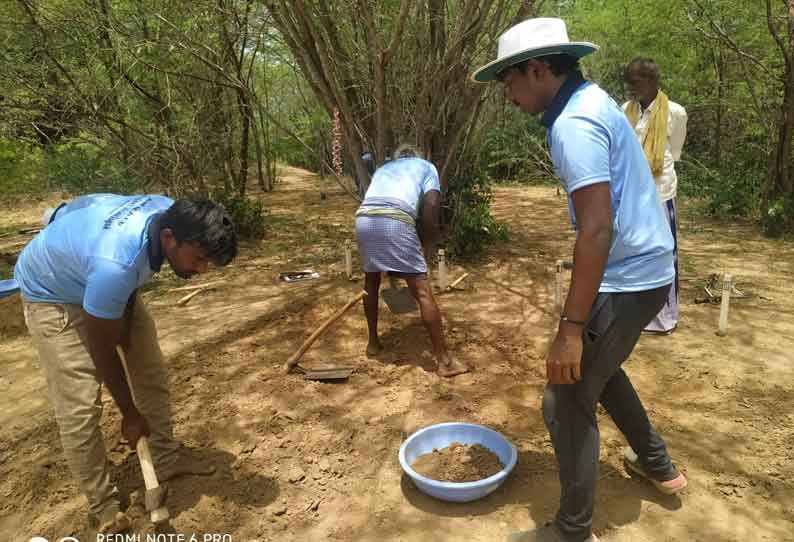 பொற்பனைக்கோட்டையில் அகழாய்வு பணிகள்