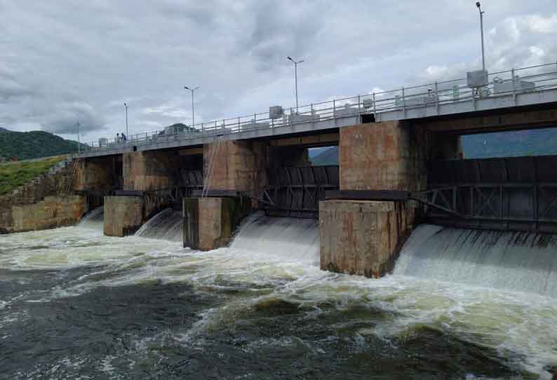 55 அடியை எட்டிய மஞ்சளாறு அணை; கரையோர மக்களுக்கு வெள்ள அபாய எச்சரிக்கை