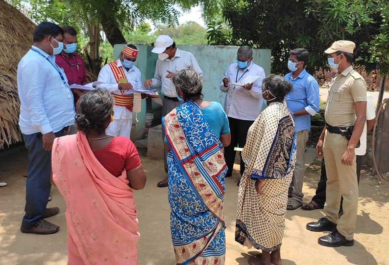 மாம்பாக்கம் கிராமத்தில் 30 பேருக்கு வீட்டுமனை வழங்கும் இடத்தை கலெக்டர் நேரில் ஆய்வு