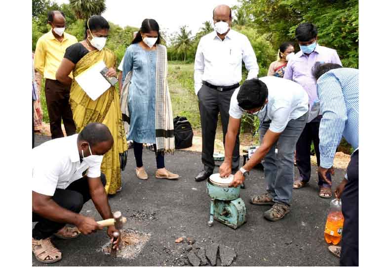 பேரணாம்பட்டு ஒன்றியத்தில் ரூ.2½ கோடியில் நடைபெறும் வளர்ச்சிப்பணிகள், கலெக்டர் ஆய்வு