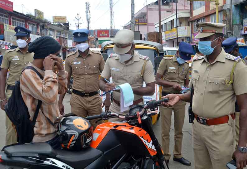 ஊரடங்கை மீறி வெளியே சுற்றிய 2,378 பேர் மீது வழக்கு