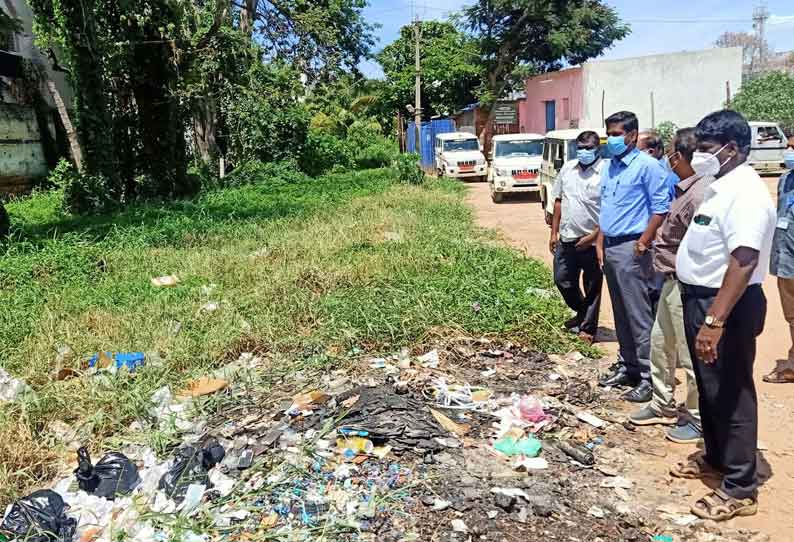 தூர்வாரும் பணிக்காக தேனி ராஜவாய்க்காலில் அதிகாரிகள் குழு ஆய்வு