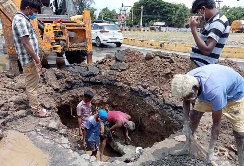 குடியிருப்பு பகுதியில் குடிநீர் வினியோகம் பாதிப்பு