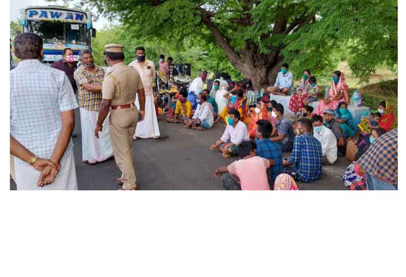 கொரோனா பரிசோதனை சான்று இல்லாததால்  கேரளா செல்ல மேற்கு வங்க தொழிலாளர்களுக்கு அனுமதி மறுப்பு