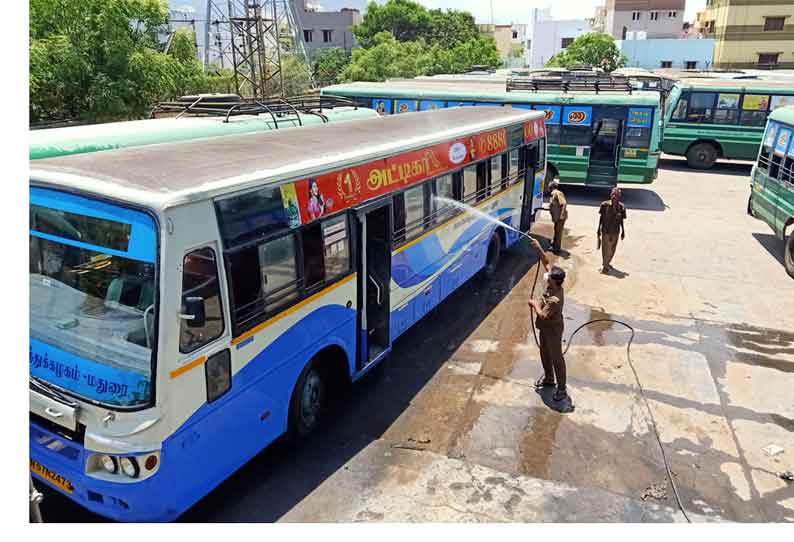 பொதுபோக்குவரத்து நாளை தொடக்கம் அரசு பஸ்களை இயக்குவதற்கு ஆயத்த பணிகள் தீவிரம்